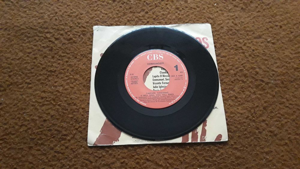 Hermanos - Cantare, cantaras - single vinil - portes incluídos