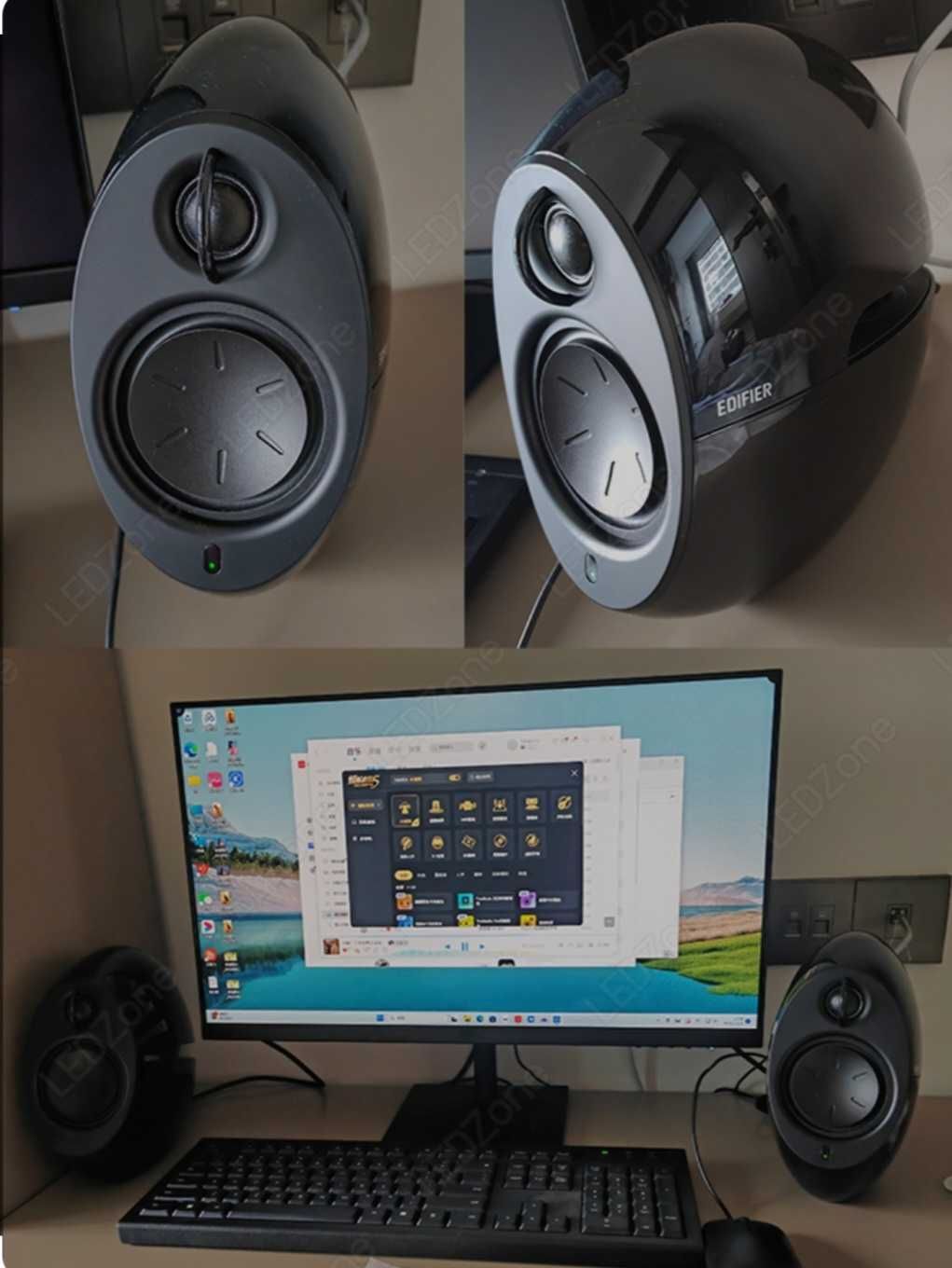 Colunas amplifiadas Edifier seladas ,Bluetooth, comando