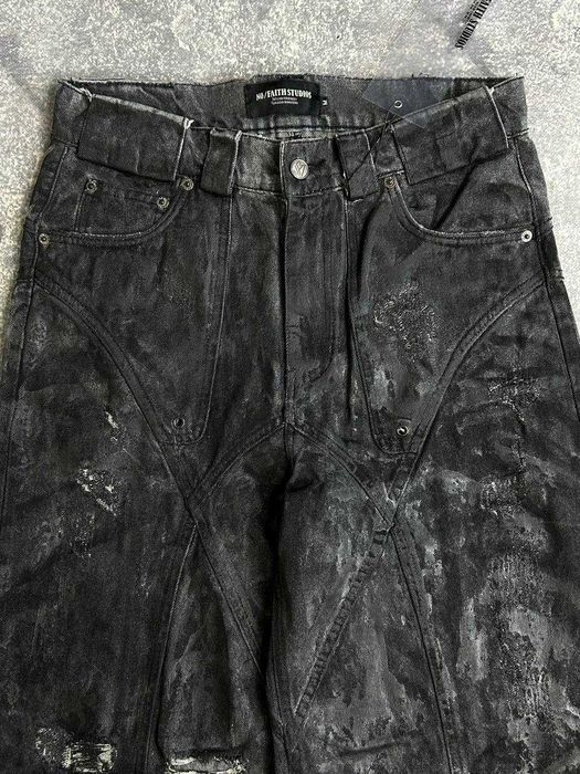 Джинси NO FAITH STUDIOS NFS baggy клеш штани черные чорні джинсы S M