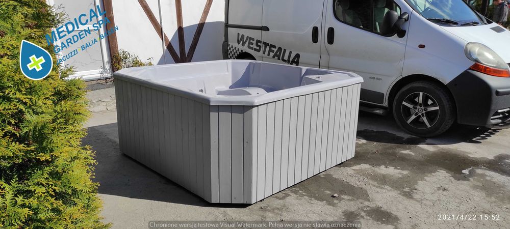 PROMOCJA Ilość ograniczona! Kompletne jacuzzi nowe ! 2m x 2m transport