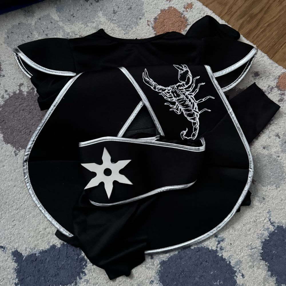 Strój ninja skorpion samuraj 120/130