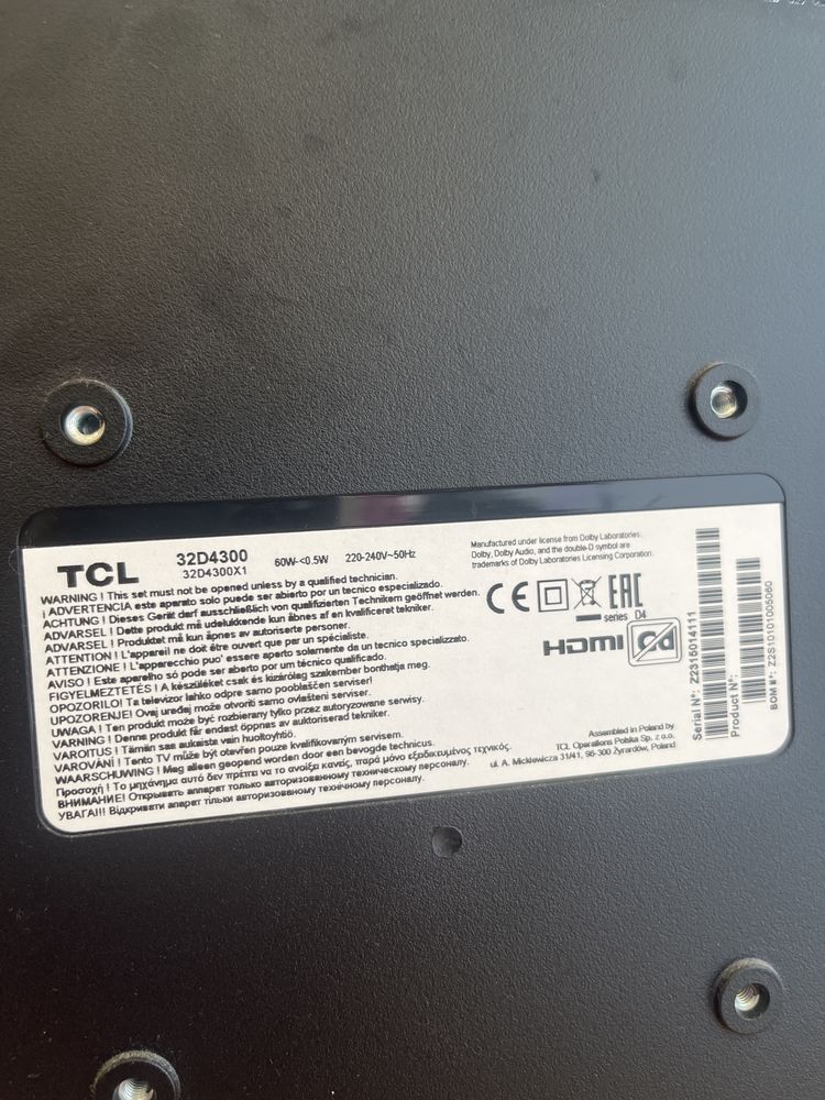 Vendo Tv 32 TCL como nova