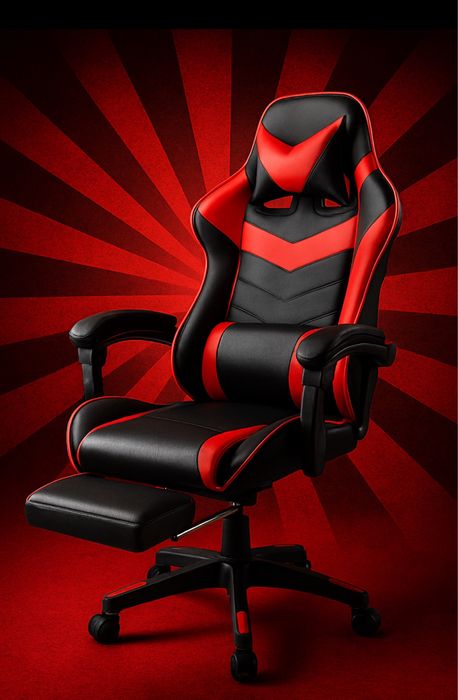 Комп'ютерне ігрове крісло преміум STRIKER ONE  Червоне
