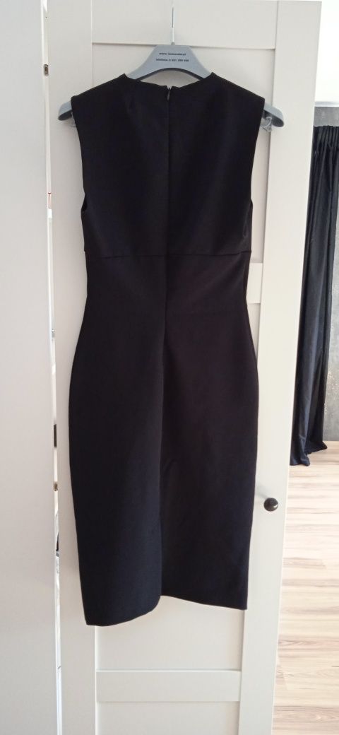 Sukienka czarna haft Zara r. XS nowa z metką