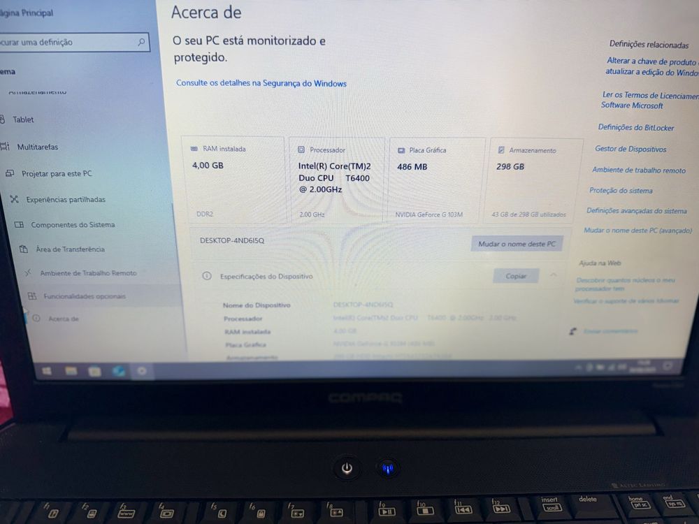 Portatil Compaq CQ61
