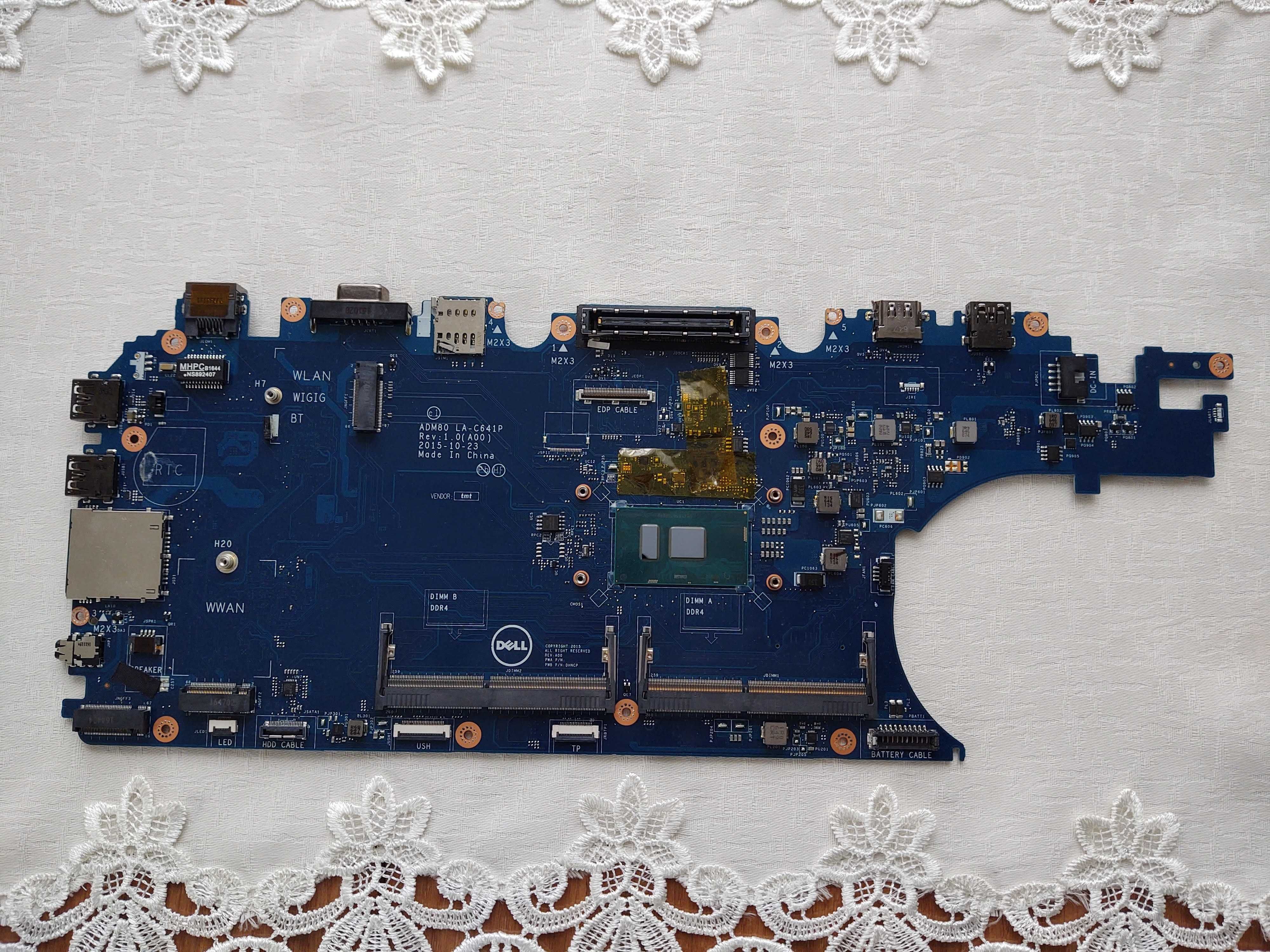 Материнська плата ADM80 LA-C641P Dell Latitude E5570 i5-6300U