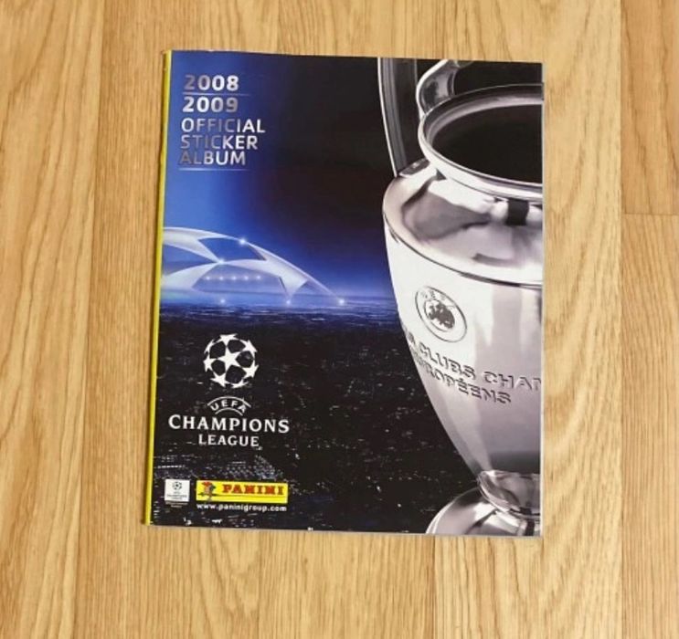 Champions League 2008/2009 album z naklejkami Liga Mistrzów