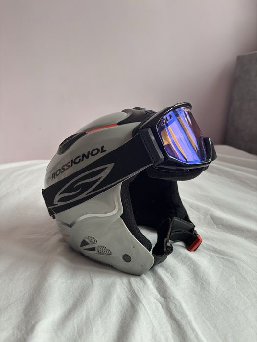 kask narciarski i gogle ROSSIGNOL