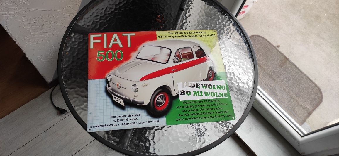 Tablica kolekcjonerska Fiat 500