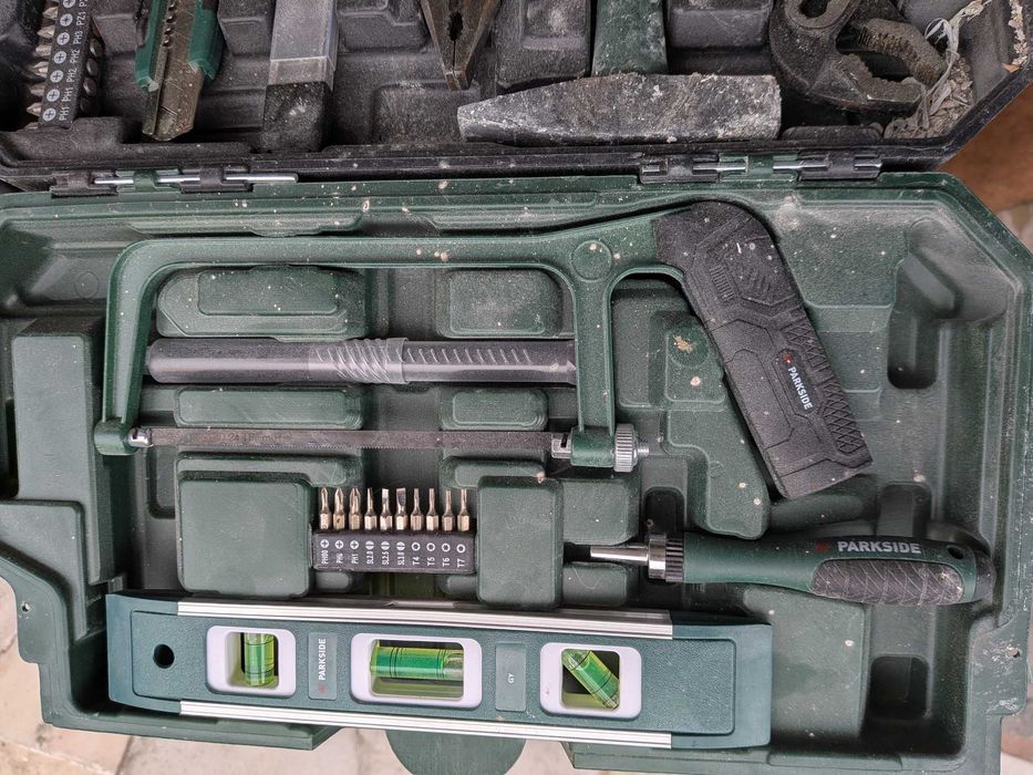 Mala de ferramentas Parkside – completa para bricolage/obras