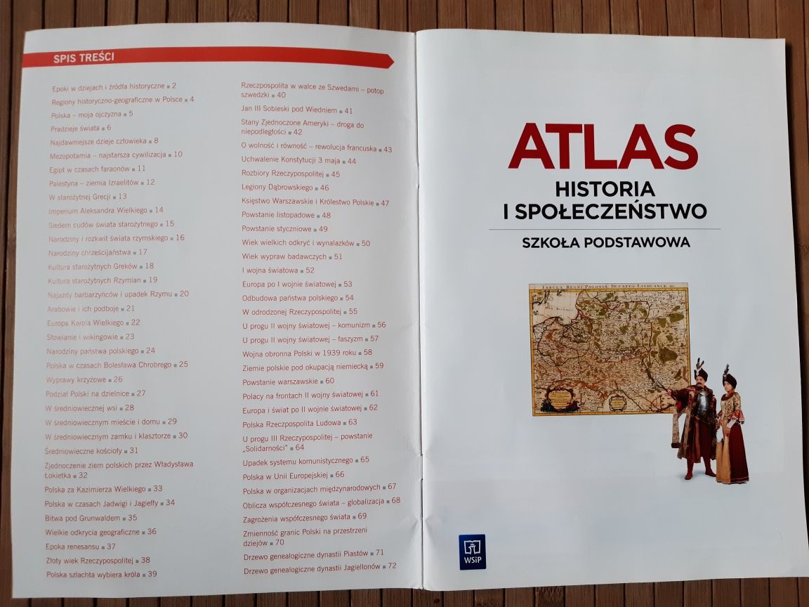 Historia i społeczeństwo  - atlas do szkoły podstawowej