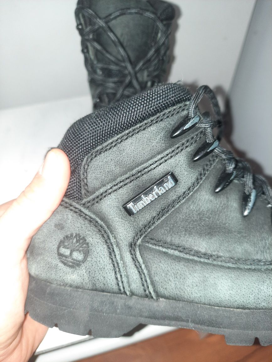 Czarne wysokie buty - Timberland - rozmiar 32