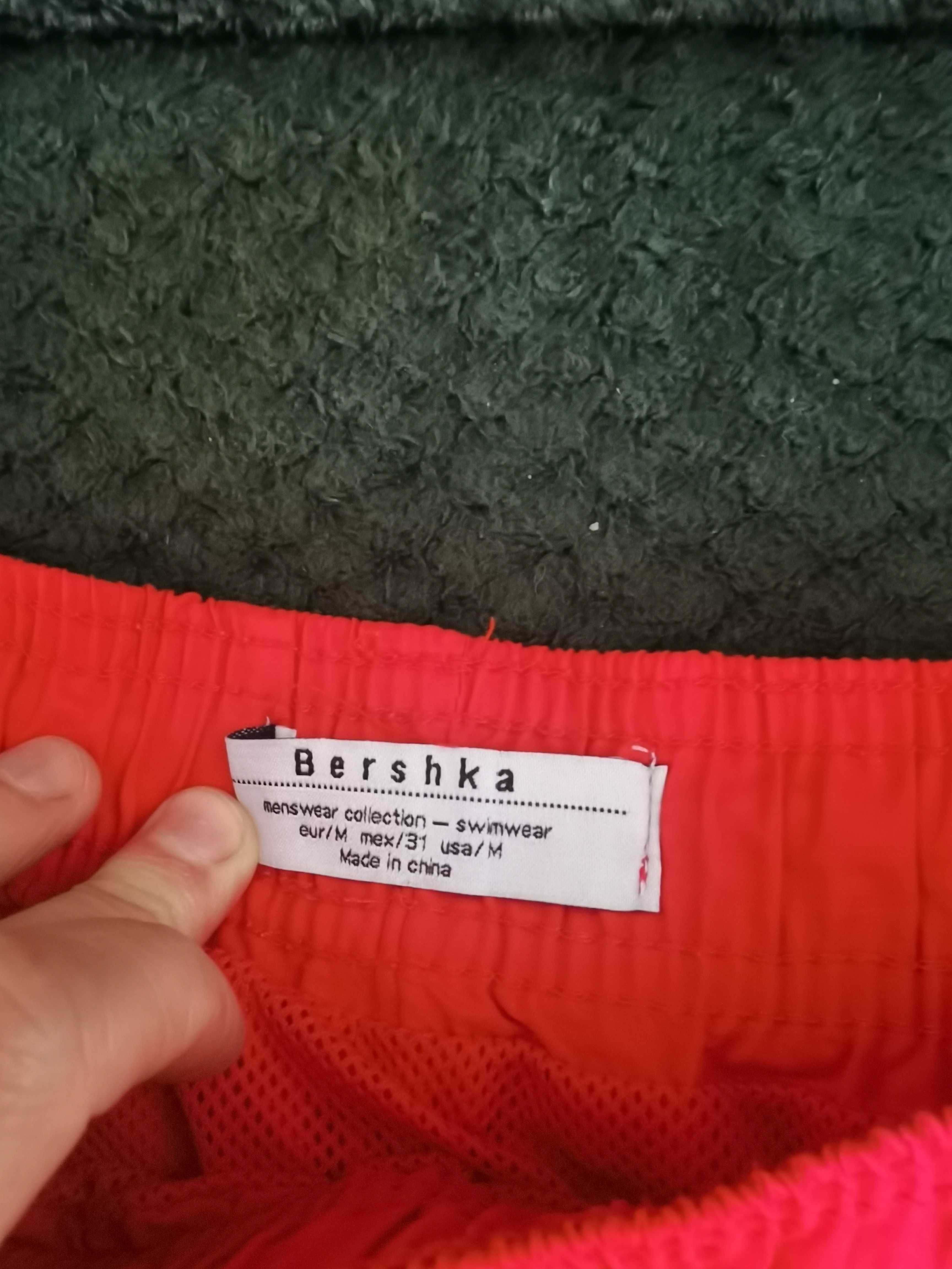 Spodenki szorty kąpielowe sportowe męskie M bershka czerwone