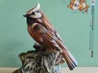 Figurka ptak capodimonte sikorka