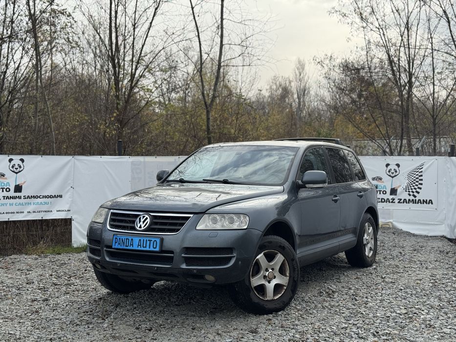VW Touareg 2.5 ~ 4x4 ~ Automat ~ Pneumatyka ~ Hak ~ Klima ~ Alu ~ 2005