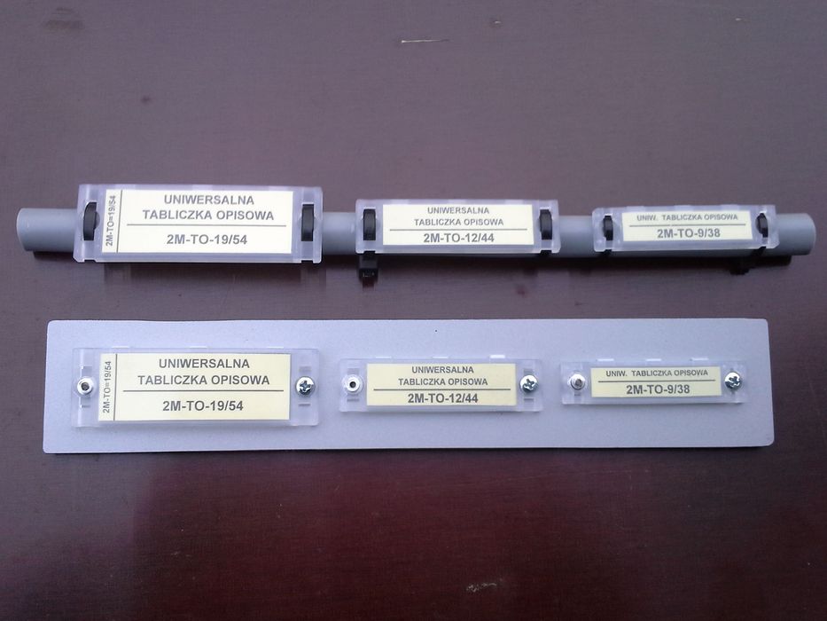 Tabliczka opisowa uniwersalna 12x44 mm