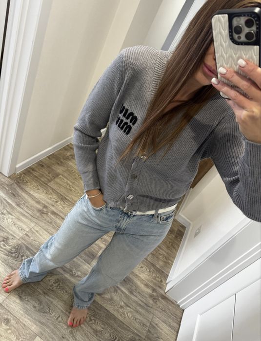 Кардиган в стиле миу Міу Міу