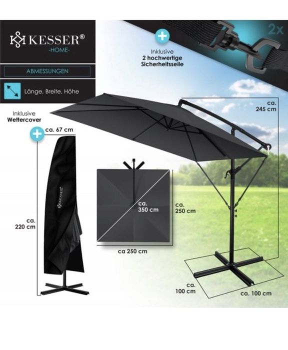 Parasol ogrodowy KESSER