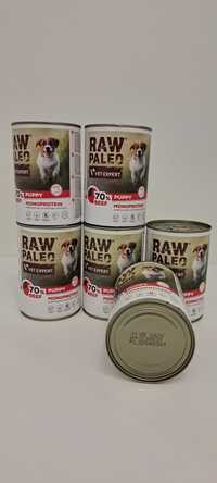 Karma mokra dla psa Raw Paleo Puppy Beef 6 puszek po 400g