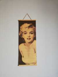 Marilyn Monroe obraz drewniany a'la gobelin