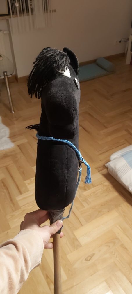 Koń na kiju hobby horse czarny  a3 a a4