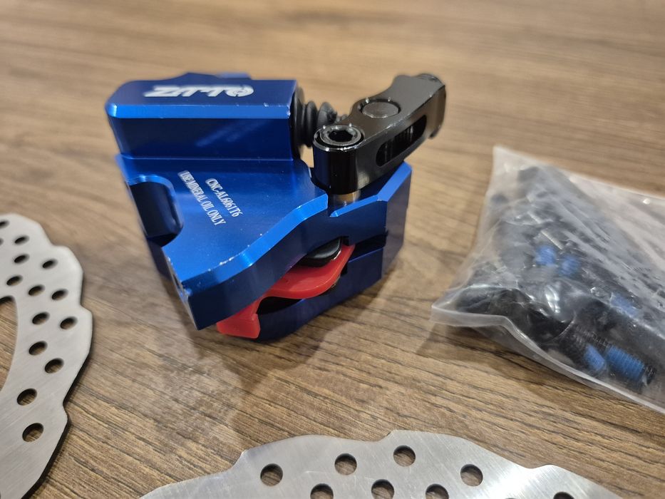 Pinça de travão de disco de bicicleta, dois rotores de travão