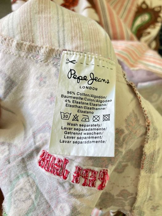 Nowa midi sukienka Pepe Jeans bawełna wzory S