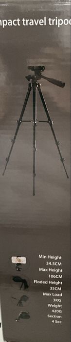 Compact Travel Tripod Smartphones