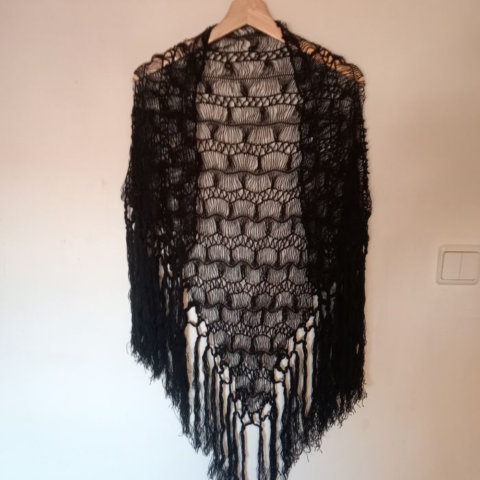 Chaile artesã lindíssimo em preto _-Maravilhoso lindo e sofisticado o
