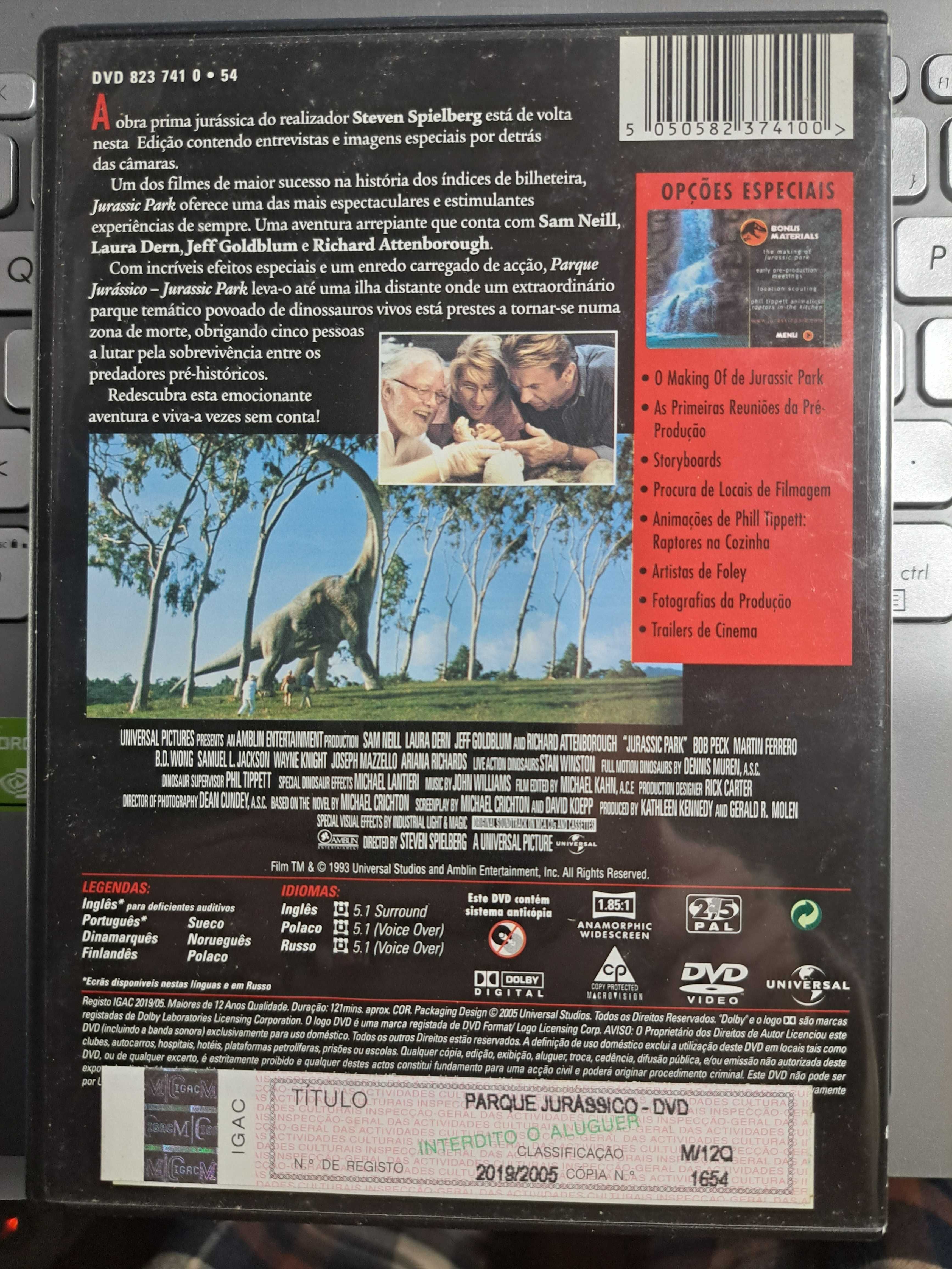 DVD Jurassic Park