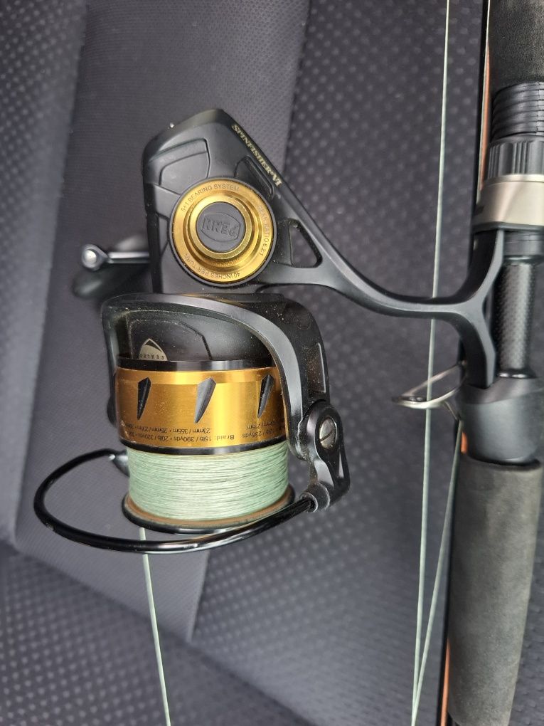 Kołowrotek Penn Spinfisher VI 4500+200m plecionki Wiplash 0.19mm