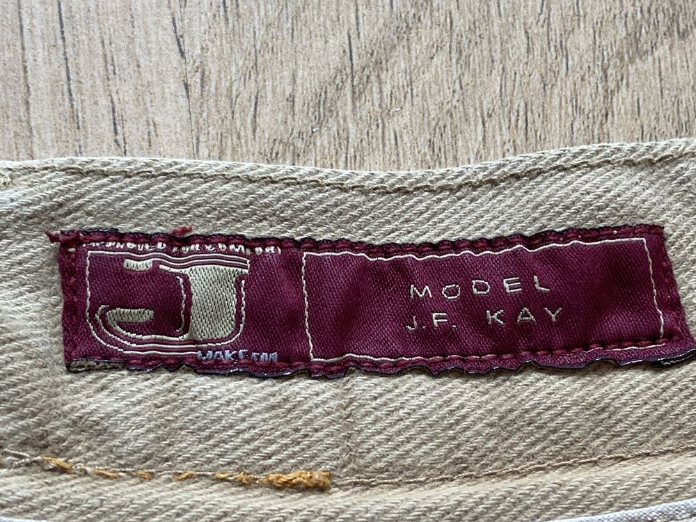 J dżinsy męskie z beżowe rozm 52 L  Vintage y2k Made in Italy