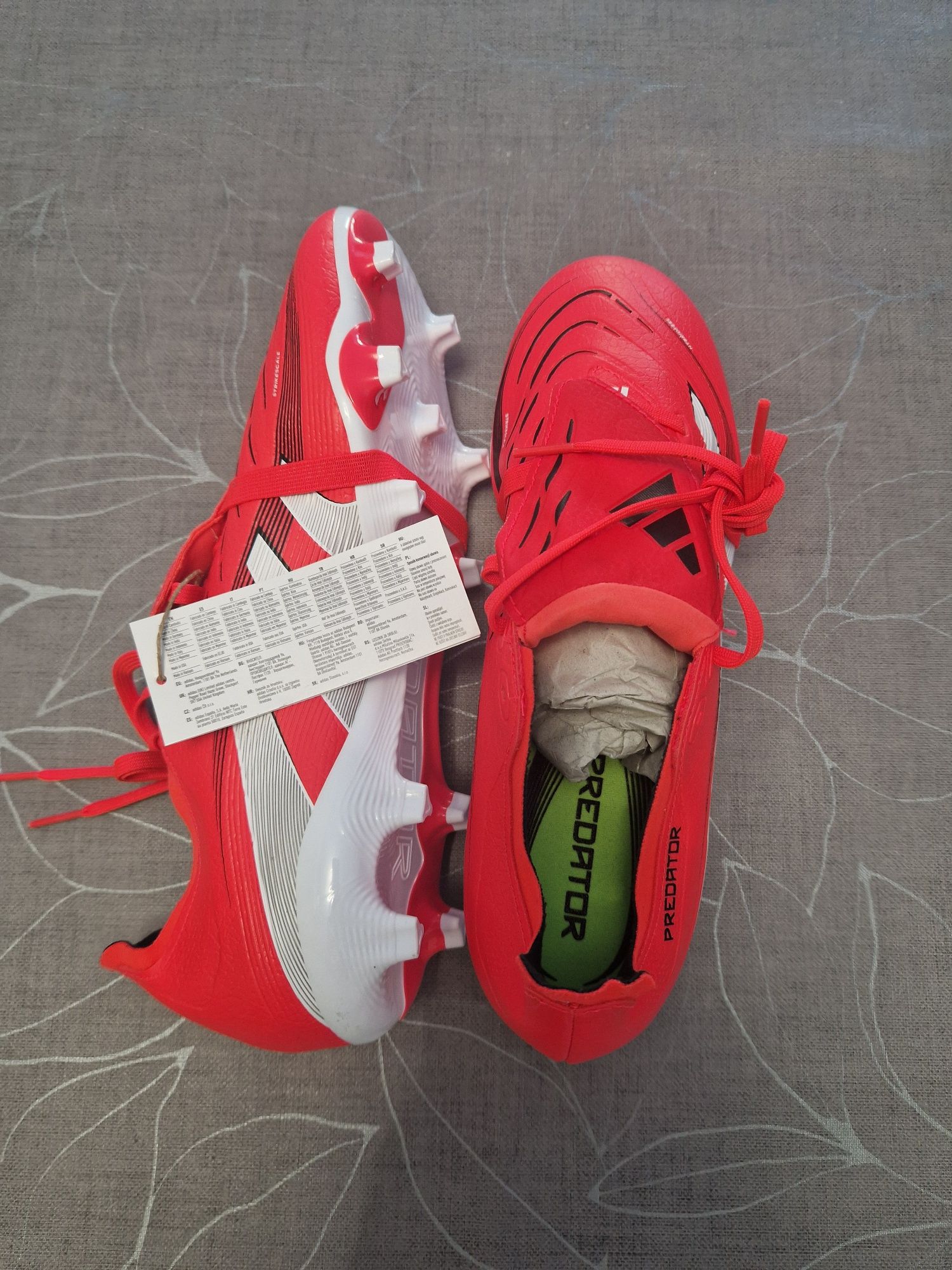 Chuteiras de Futebol Adulto Adidas Predator League FG/MG Vermelho