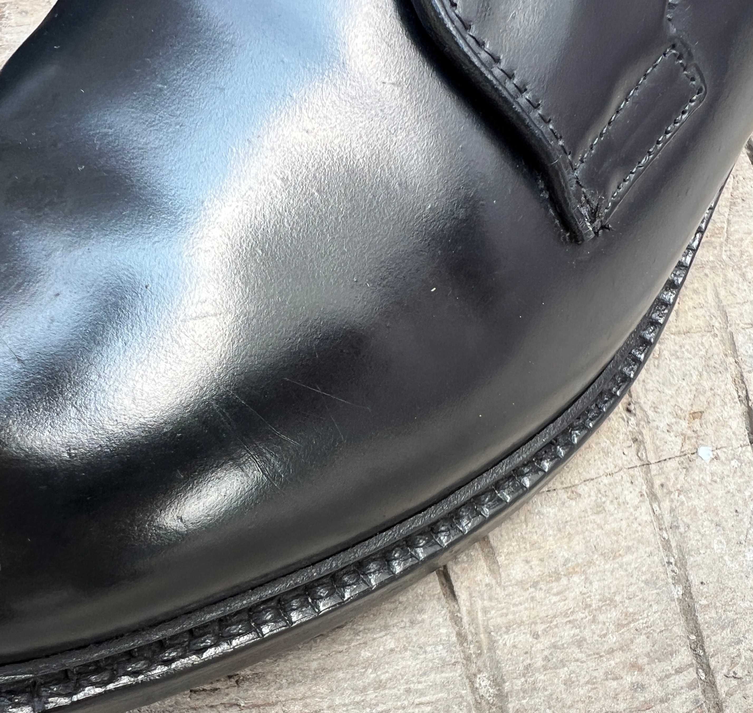Allen Edmonds 41 Shell Cordovan кордован чоловічі туфлі чорні Alden