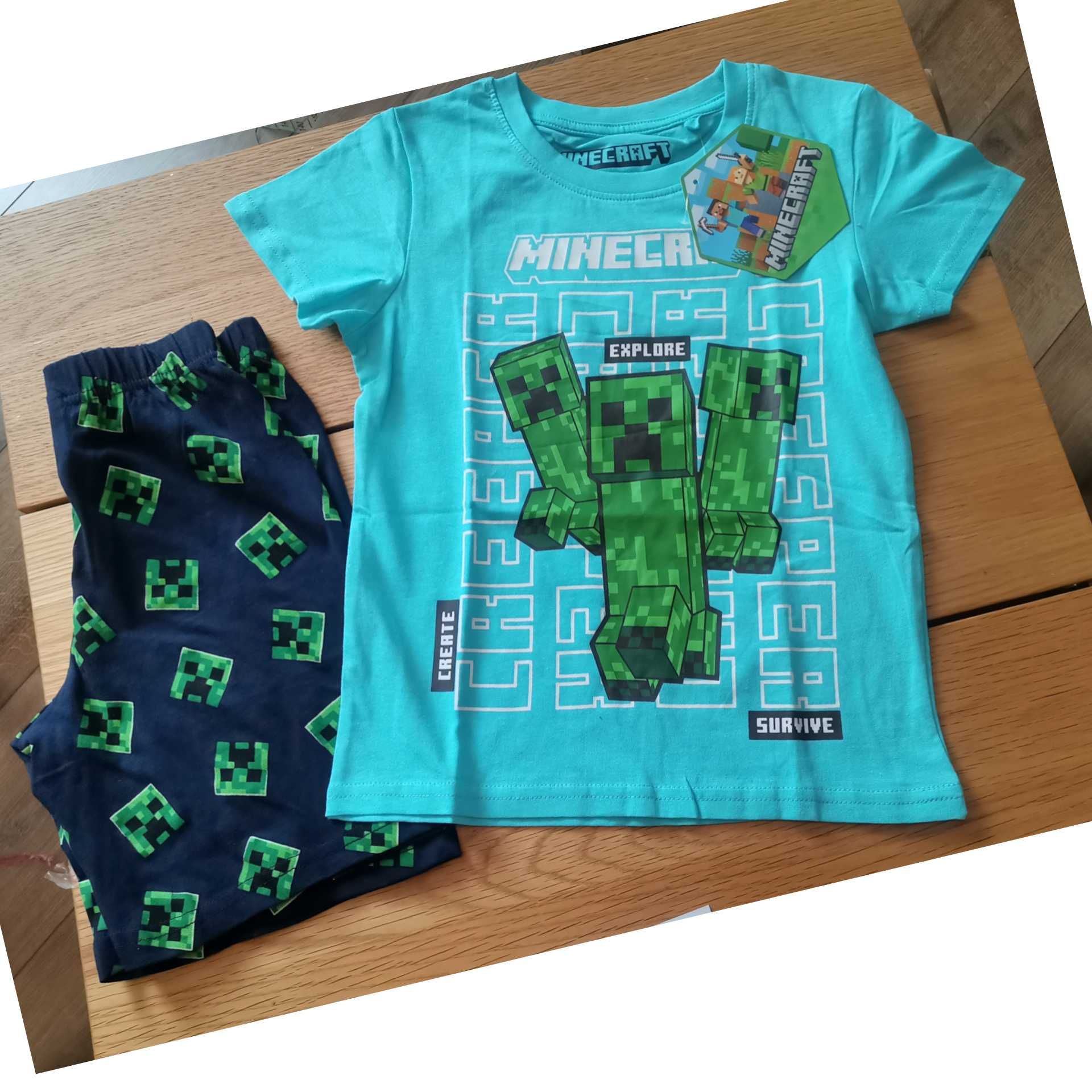 Nowy Minecraft 116 piżama t-shirt minecraft 116 koszulka minecraft