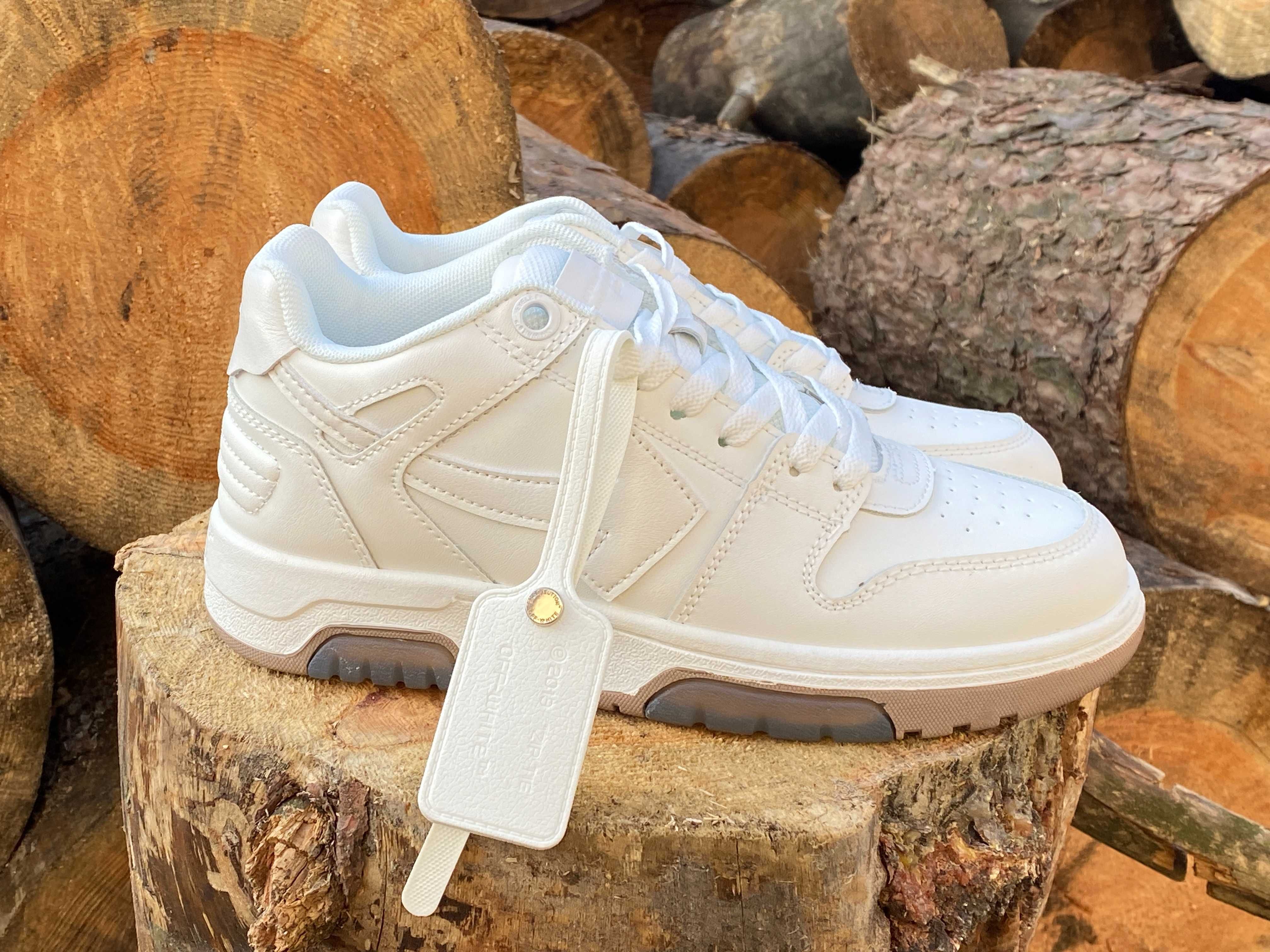 Кроссовки OFF-WHITE Out of Office Leather White 37-45 ГАРАНТИЯ 1 год