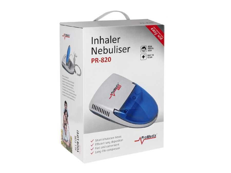 Inhalator medyczny nebulizator praca ciągła zestaw Promedix PR-820