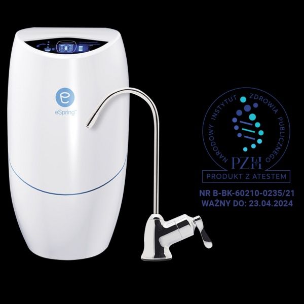 System oczyszczania wody z własnym kranikiem do wody filtrowanej eSpri