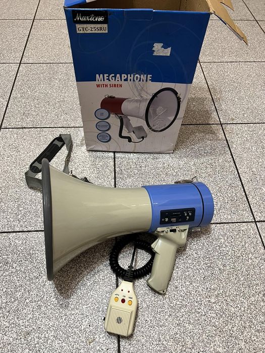 Громкоговоритель рупор орало ручной мегафон GTC 25SRU