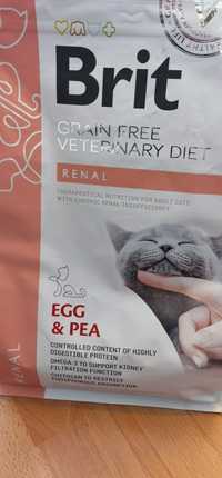 Brit renal Egg&pea sucha karma dla kota 898gram niewydolność nerek