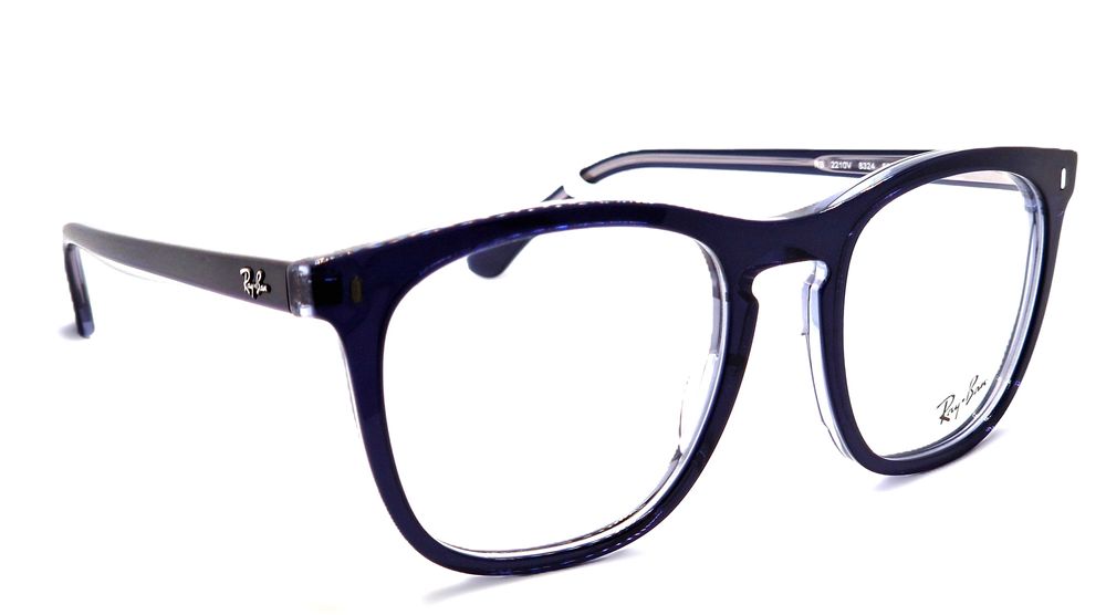Okulary korekcyjne Ray-Ban 2210 Czarne przezroczyste niebieskie Unisex