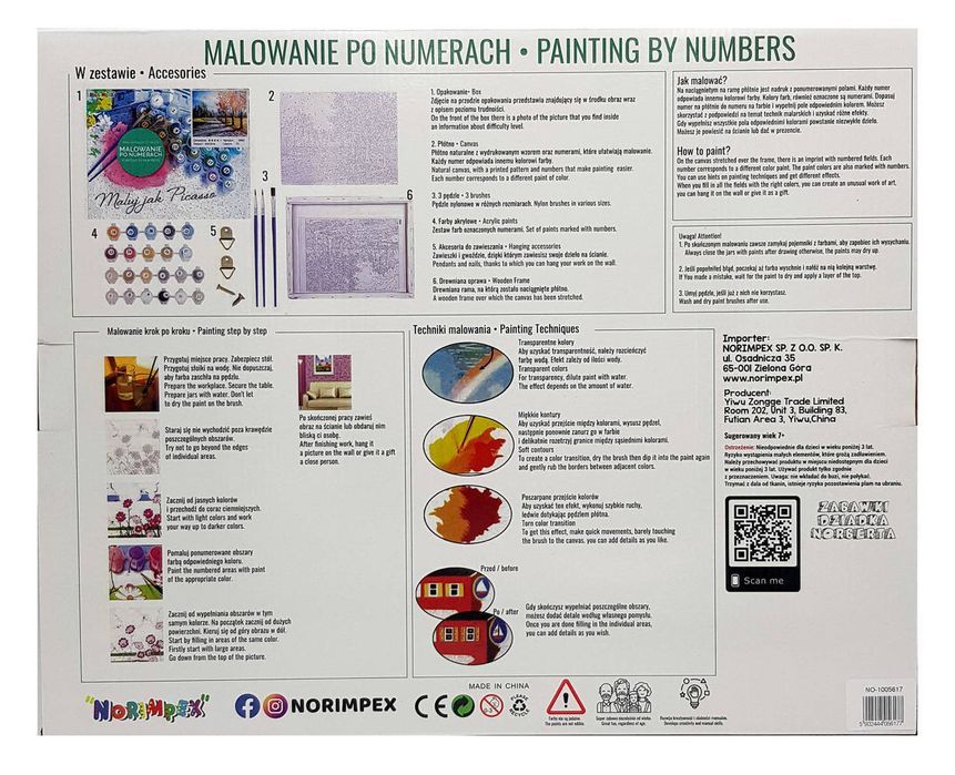 Malowanie Po Numerach Malowanie Olejne Dla Dzieci