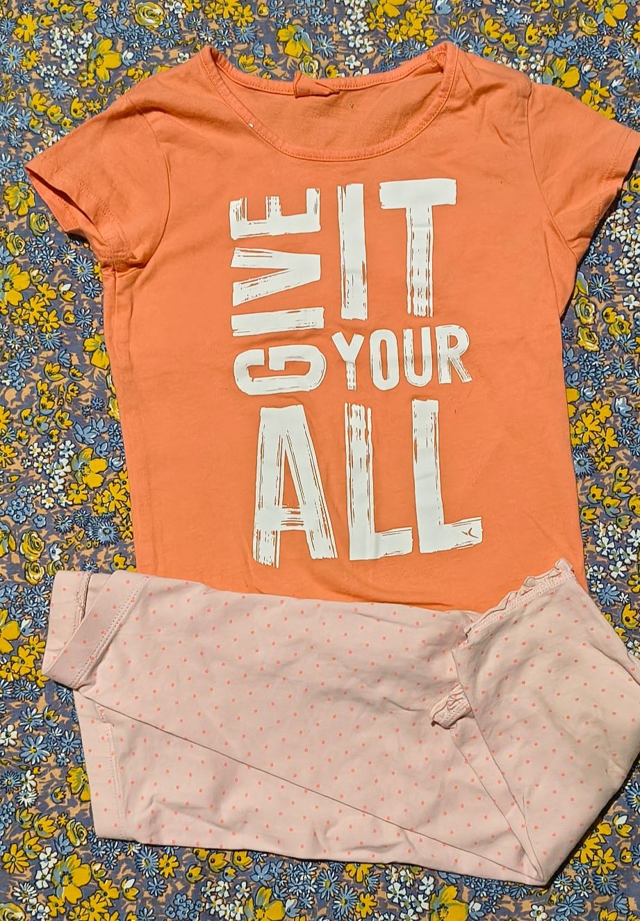 Zestaw letni H&M, Decathlon roz. 116