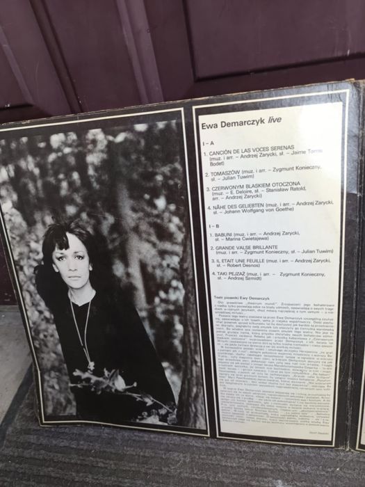 Stary vintage Dwupłytowy album winyli Ewy Demarczyk