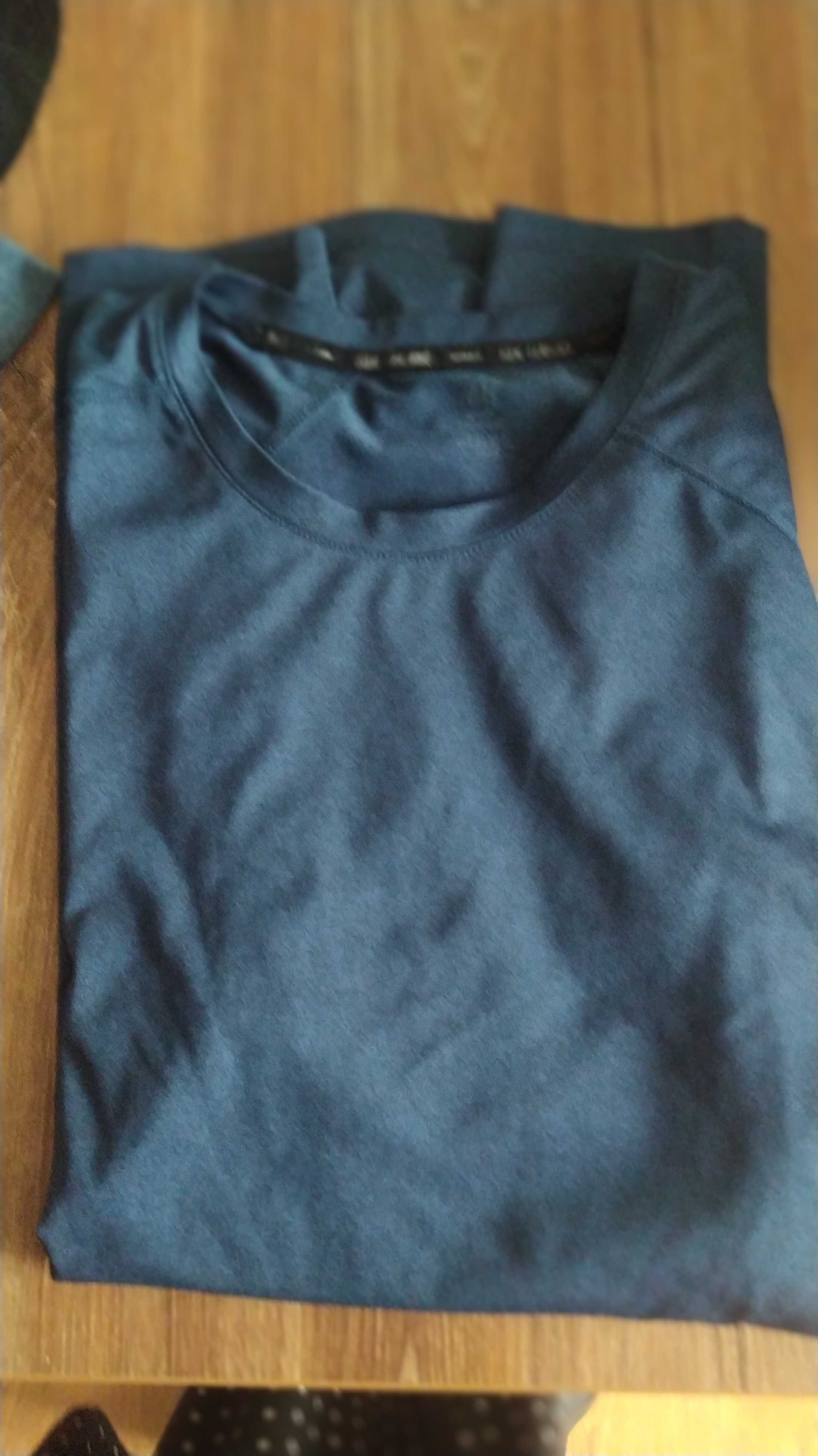 T-Shirt koszulka sportowa chłopięca rozmiar S ciemno niebieska H&M