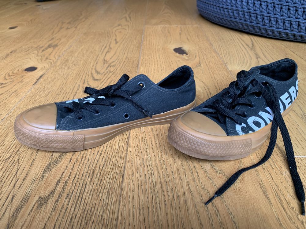 Czarne Trampki Converse 36 dł.wkł 23 BDB NOWE