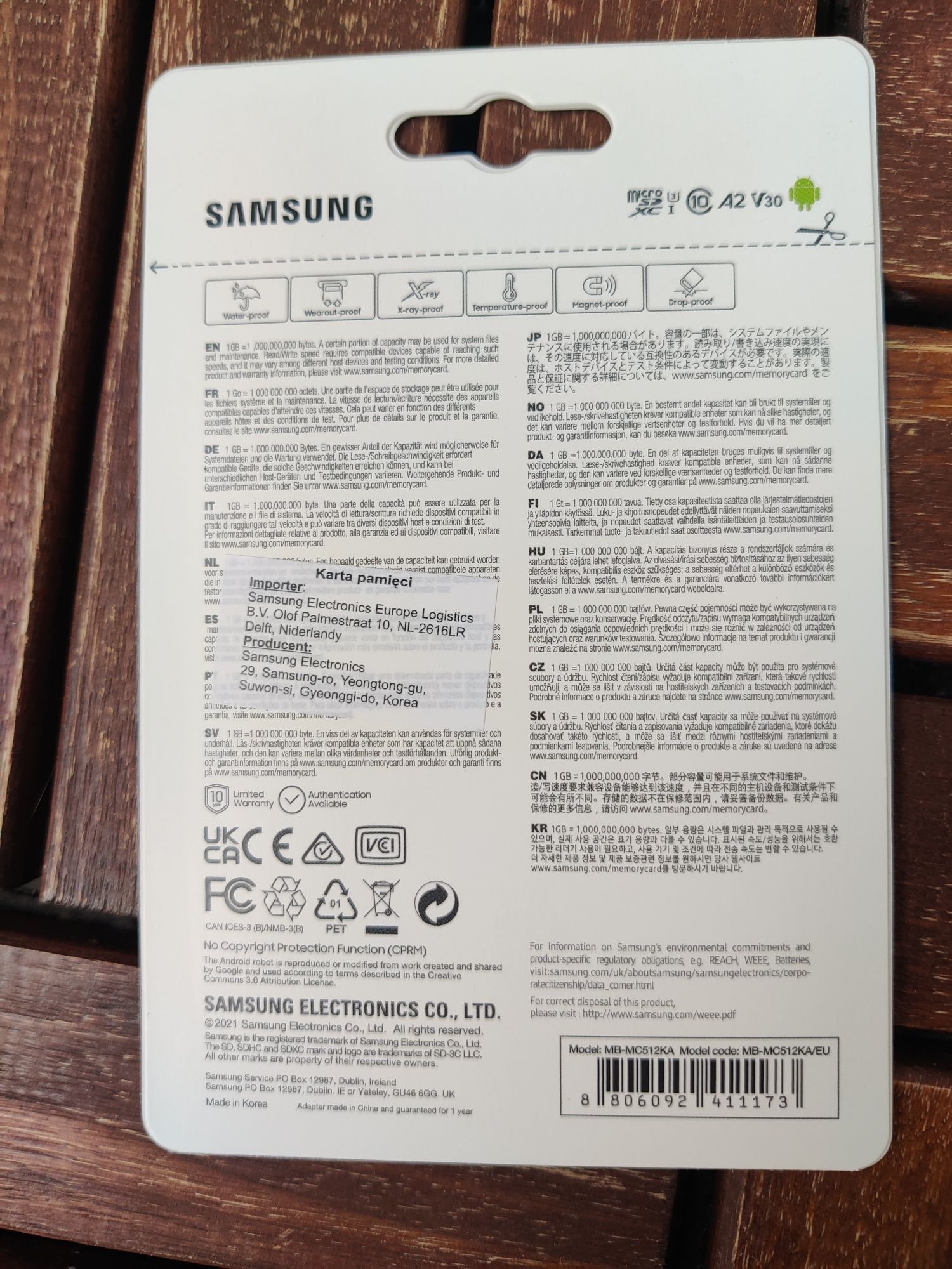 Samsung 512GB microSDXC EVO Plus MB-MC512KA/EU