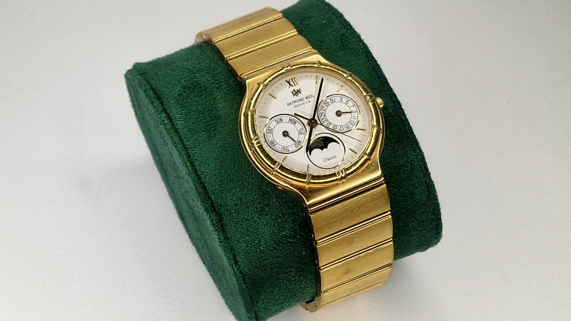 Raymond Weil "Oasis" Chronograph – klasyka w złoconym wydaniu