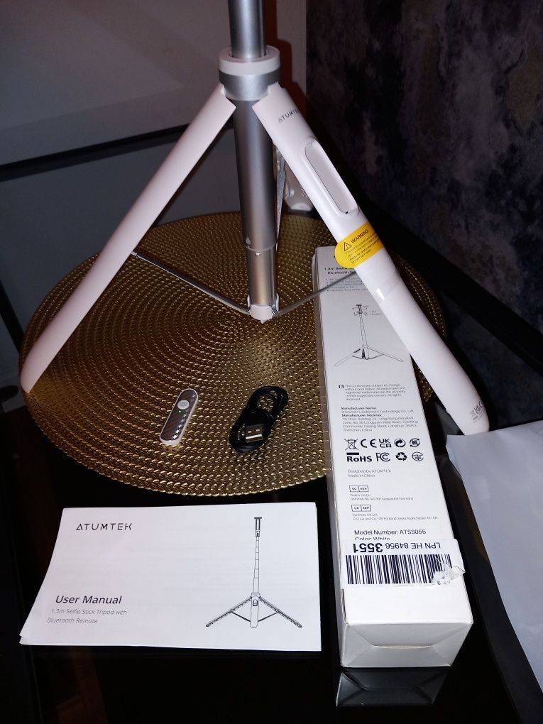 ATUMTEK Statyw kijek do delfin pilot TRIPOD 360° STOJAK iPhone 13