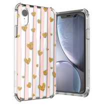 Etui Ballistic do iPhone XR Jewel Mirage Gold Hearts